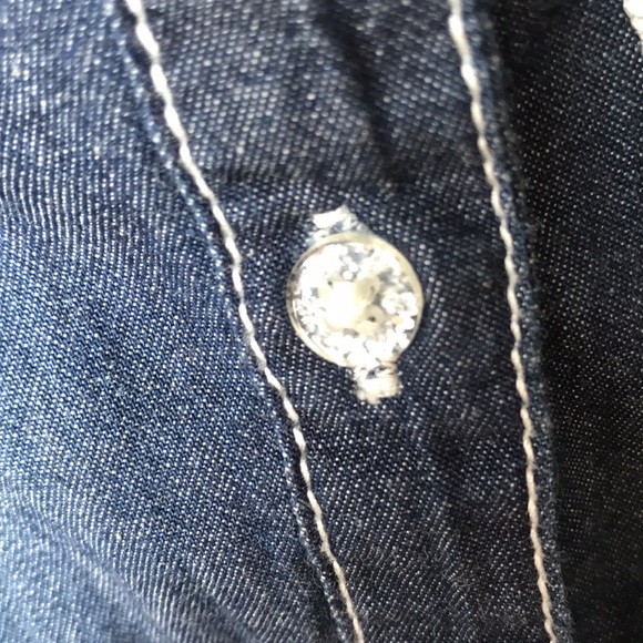 ❌SOLD❌ US POLO ASSN. Girls 18mo dress - denim & eyelet lace. - EUC - Picture 7 of 7